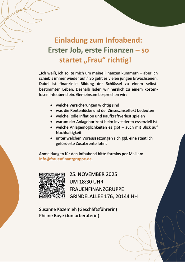 flyer erster job, erste finanzen